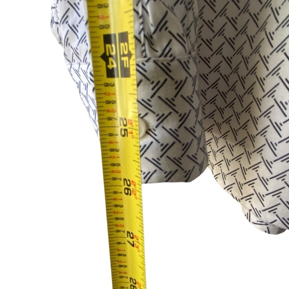 Ted Baker London Button Down Wrinkle Free White Patterned Longsleeve Shirt SZ L - Picture 6 of 10